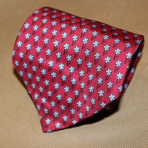 Brooks Brothers 346 Red Floral Design Tie